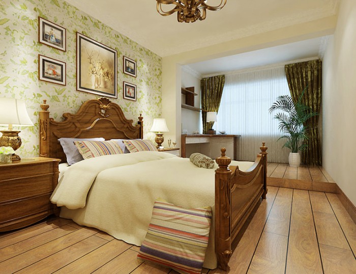 煙臺裝飾公司效果圖—海晟花園現(xiàn)代美式案例